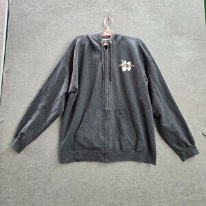 Hanes | Shirts | Vintage Trader Joes Men Hoodie L Gray Full Zip